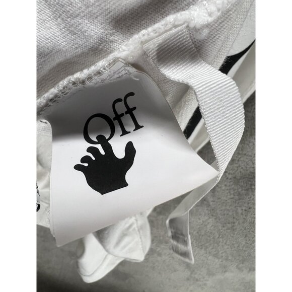 Authentic Off White Men’s Small Tee Shirt White Arrows Graphic Streetwear Hype - Picture 8 of 9